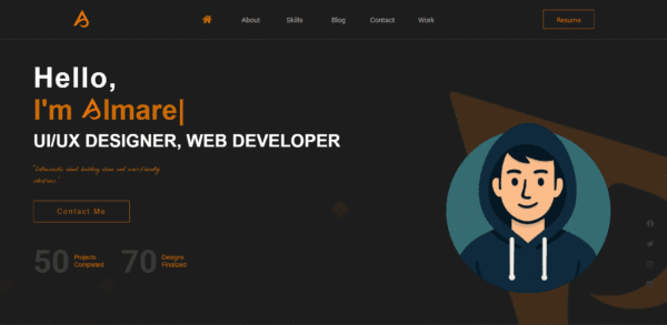 Modern Portfolio Website – Responsive Template for Developers & Creatives - Image 2