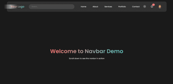 Responsive Navbar UI Pack – 5 Modern Designs - Image 3