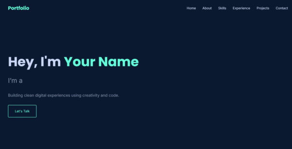 Modern Portfolio Template – Responsive & Clean Design - Image 2